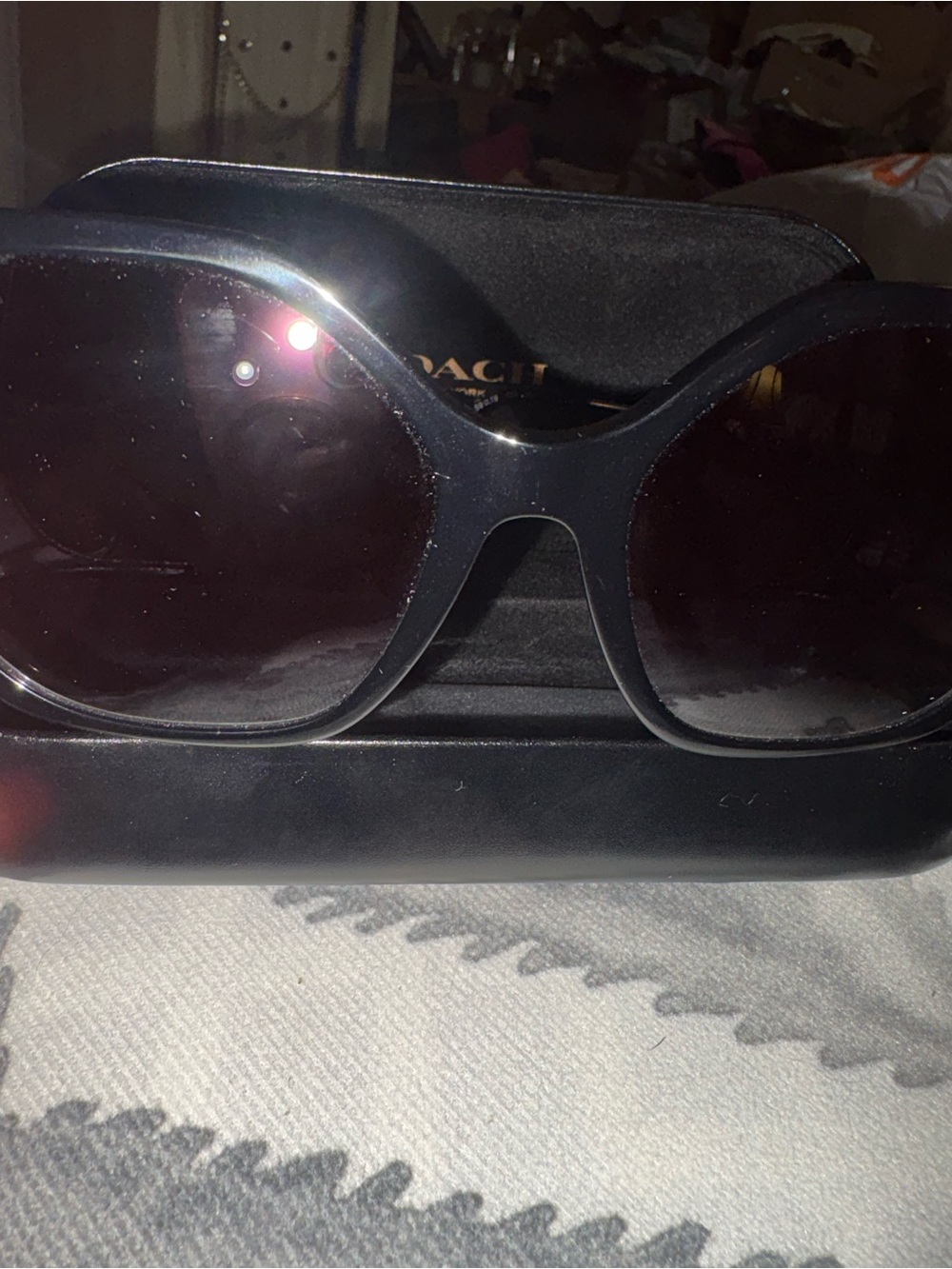 Coach Black Oversized Women’s Sunglasses